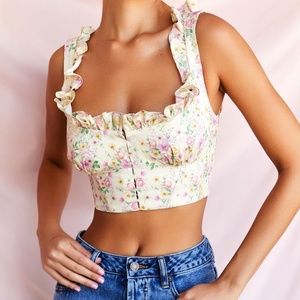 House of CB floral corset top